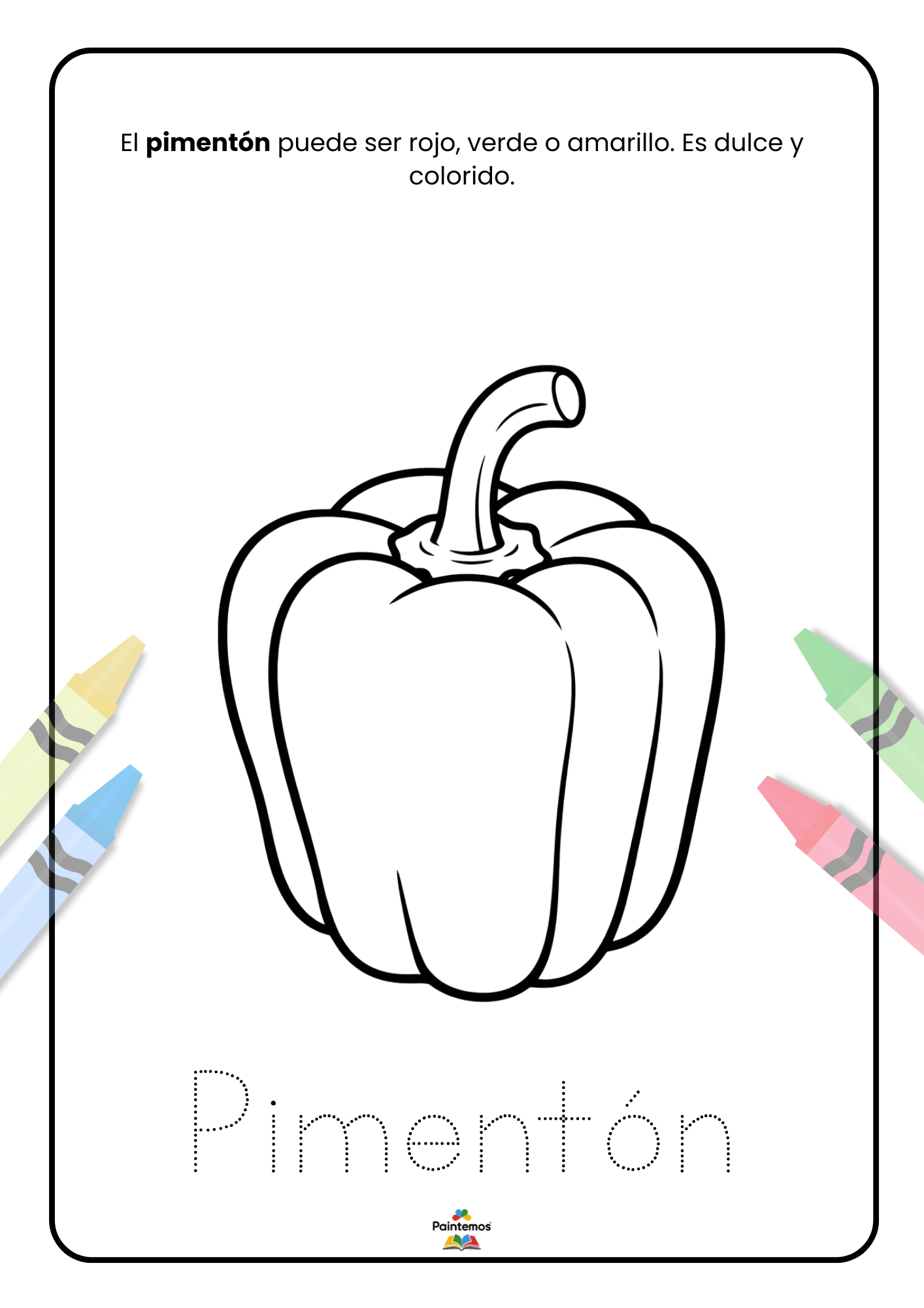 Colorea el mundo de las Verduras