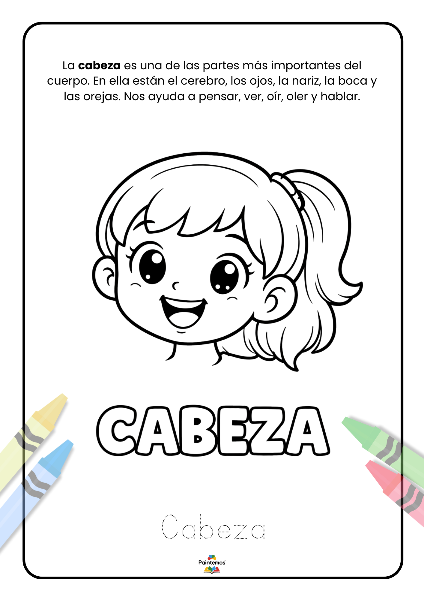 El Cuerpo Humano Jugando y Coloreando