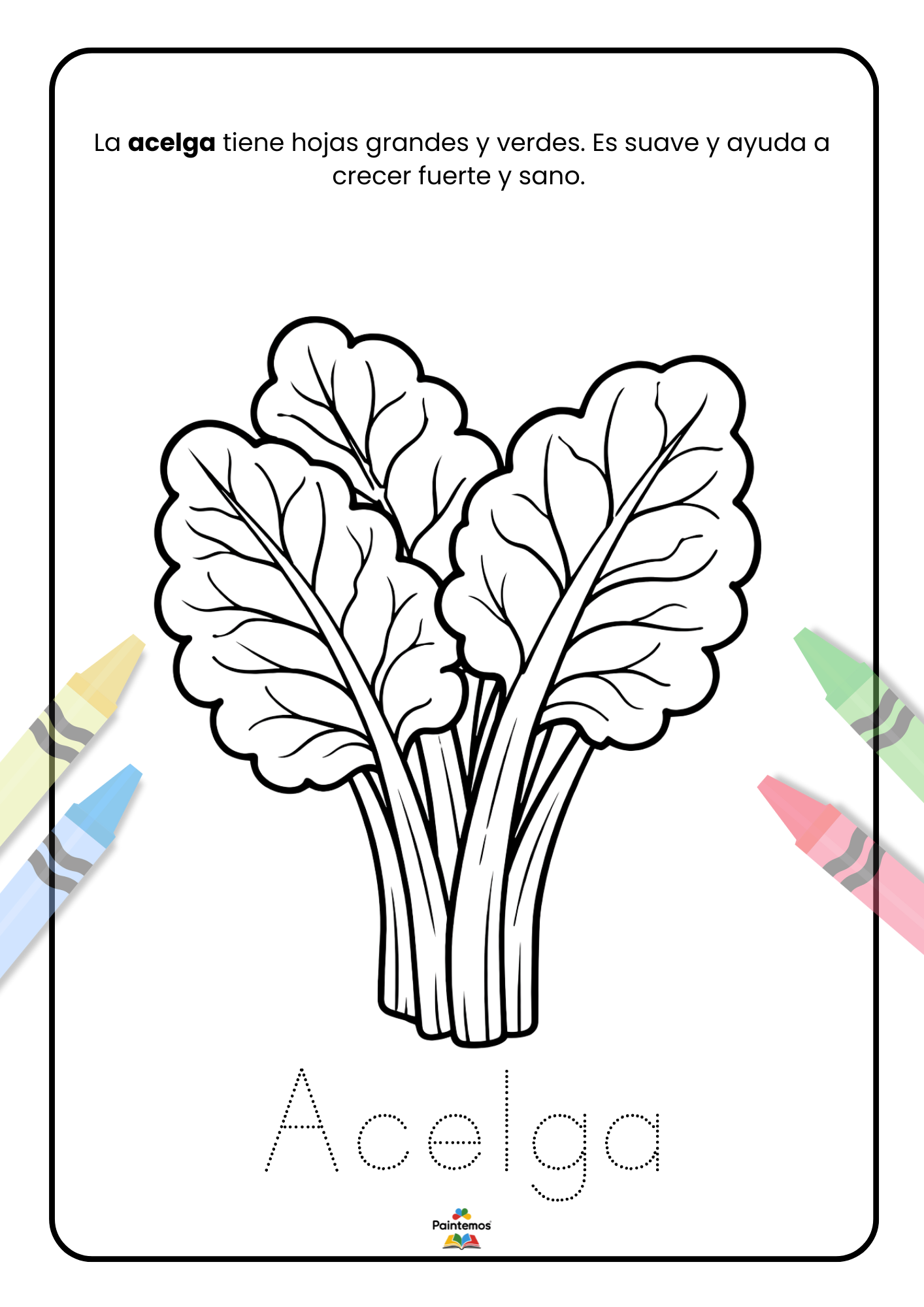 Colorea el mundo de las Verduras