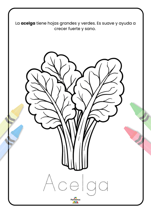 Colorea el mundo de las Verduras