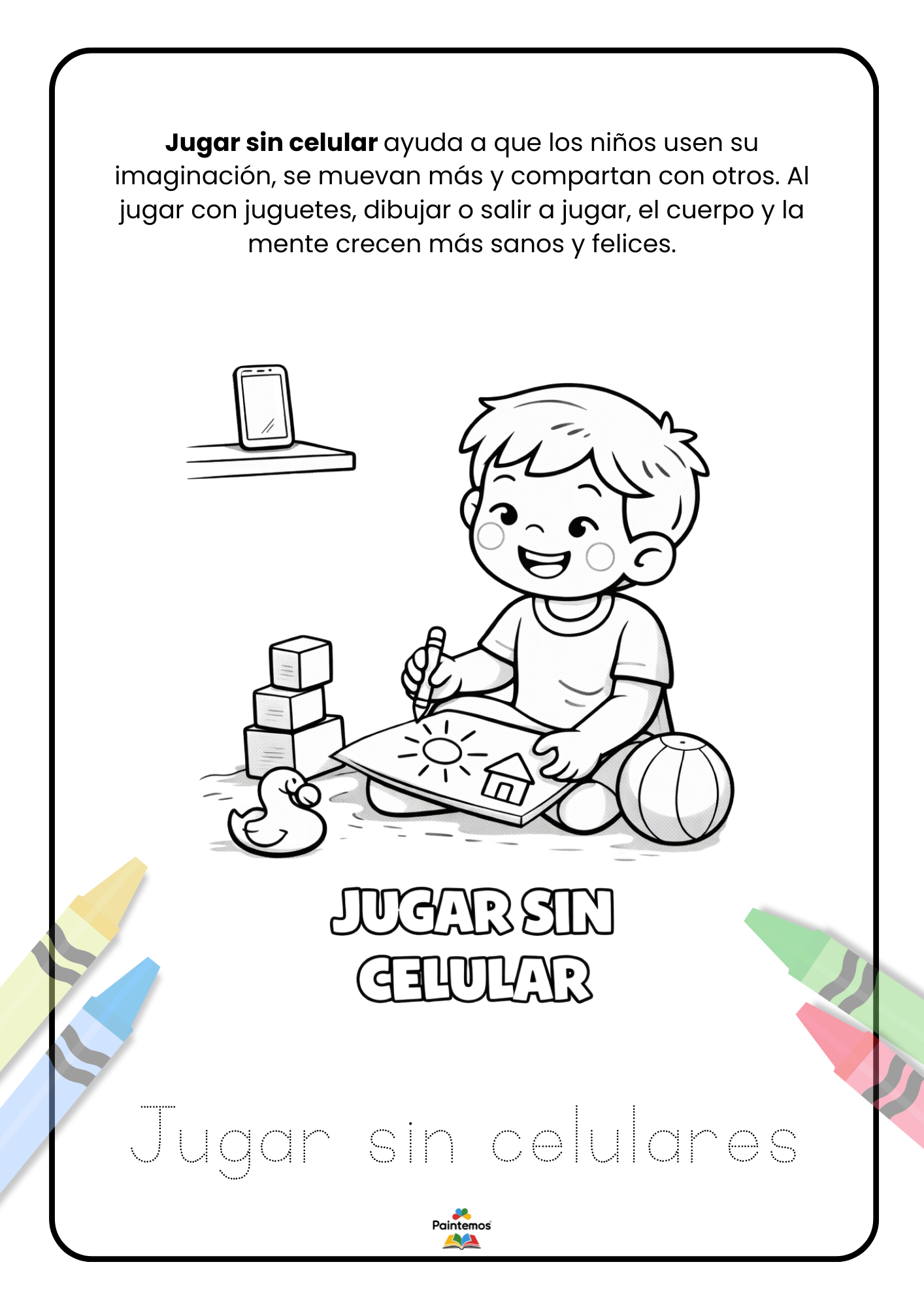 Colorea y Aprende Hábitos Saludables