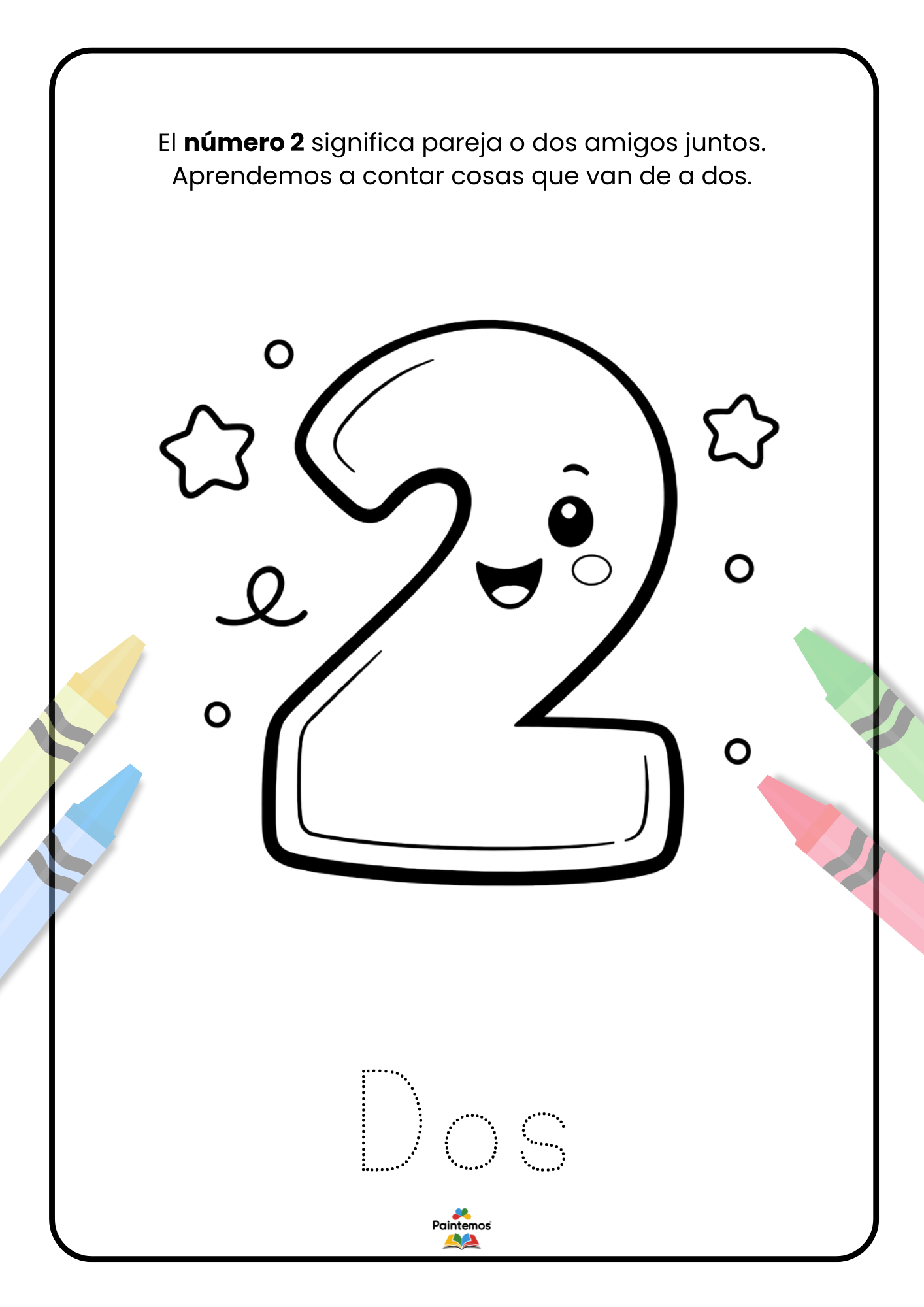 Colorea y aprende los Números