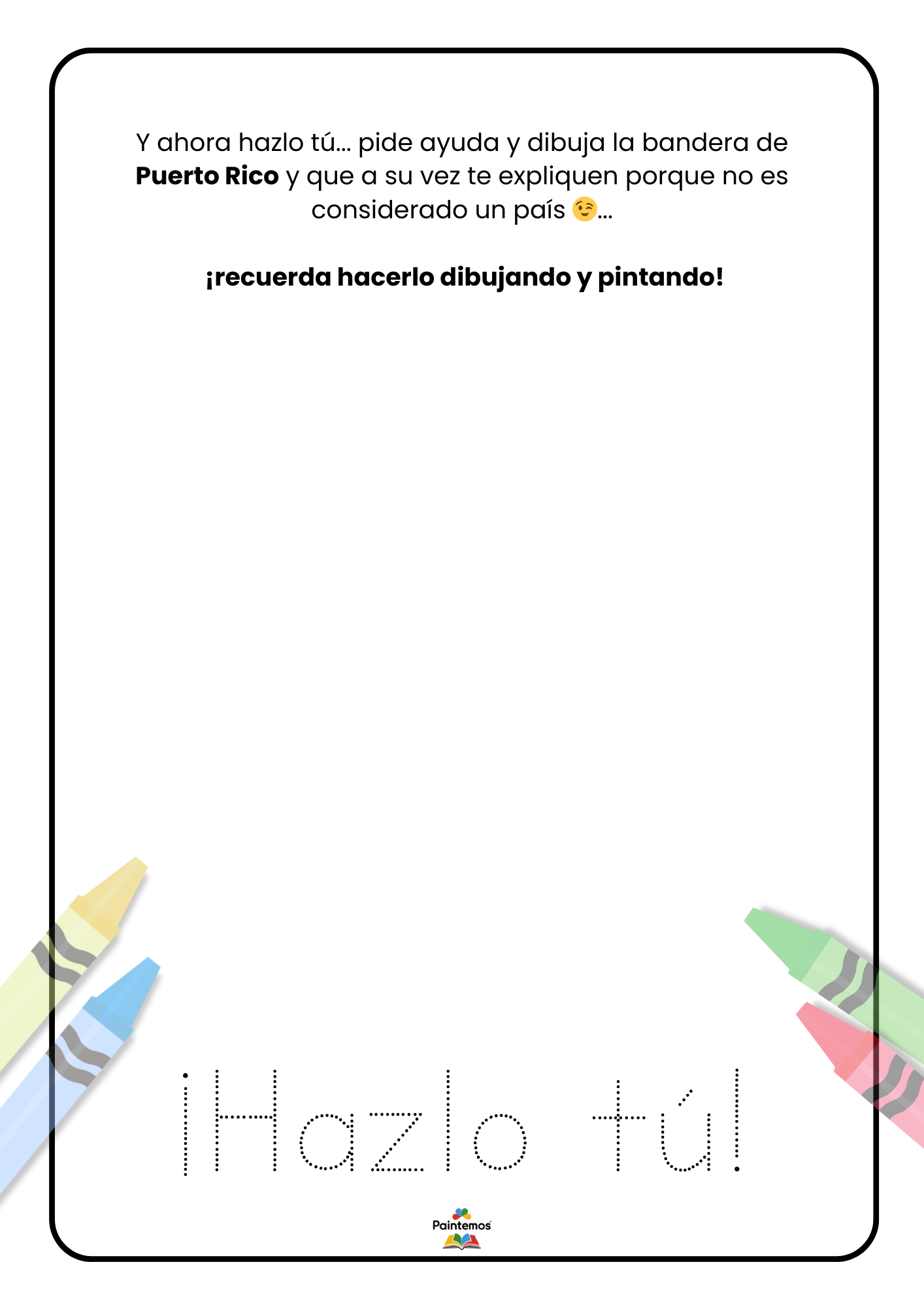 Colorea las Banderas de América