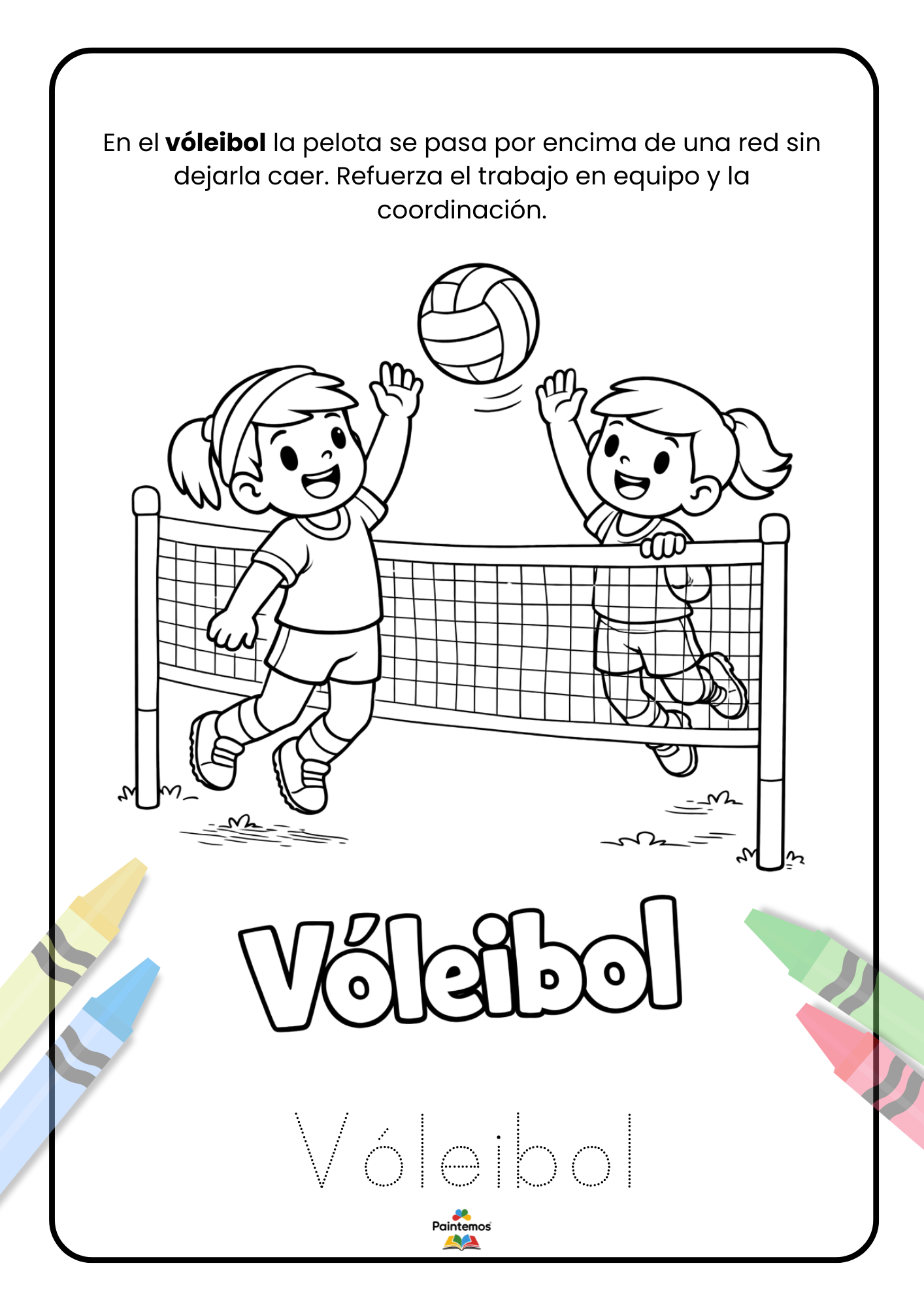 ¡Colorea y Juega con los Deportes!