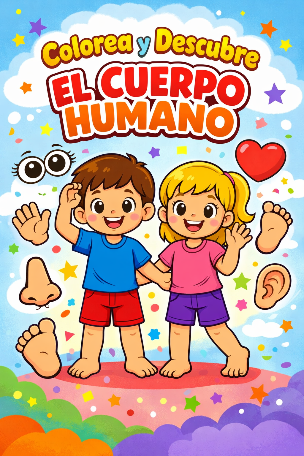 El Cuerpo Humano Jugando y Coloreando